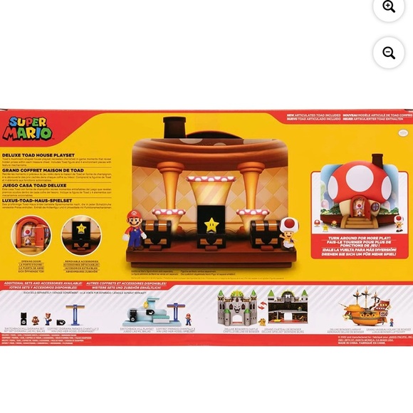 Nintendo Super Mario Deluxe Toad House Playset - Picture 3 of 7